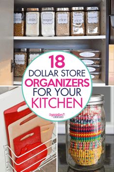 dollar store organizing tips for your kitchen