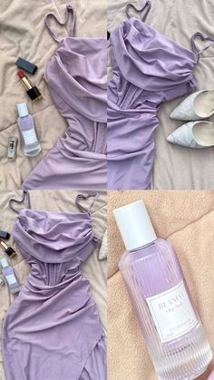 Purple Stretch Dress With Spaghetti Straps, Stretch Purple Dresses With Spaghetti Straps, Purple Stretch Spaghetti Strap Dresses, Female Clothes Outfits, Hot Prom Dress, Short Homecoming Dresses, Classy Prom Dresses, Fashion Top Outfits, Shein Outfits