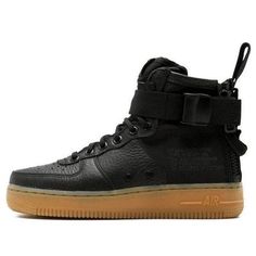 (WMNS) Nike SF Air Force 1 Mid 'Black Gum' AA3966-002 (AF1/SNKR/Women's) Af1 Mid, Nike Sf Air Force 1, Nike Sf, Air Force 1 Mid, Black Gums, Air Force 1, Nike Air Force, Air Force, Gum