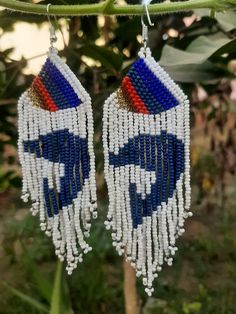 Garden Earrings, Beaded Fringe Earrings, Dolphin Earrings, Handmade Earring, Beads Earrings, Beads Handmade, Beaded Fringe, Seed Bead Earrings, Large Earrings