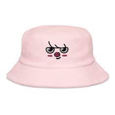 If you love Stray Kids and therefore Skzoo, this was made for you. Perhaps the CUTEST way to rep your bias in a subtle way. I love this bucket hat since it's made from 100% cotton terry cloth which gives it a trendy but still unique feel. If you have more than one bias (which who doesn't), or want to match with someone else, I do have the whole skzoo collection up in my shop! Most members I have as both a cap and a bucket hat, so whatever you need, I have covered.  This product is made especially for you as soon as you place an order, which is why it takes us a bit longer to deliver it to you. Making products on demand instead of in bulk helps reduce overproduction, so thank you for making thoughtful purchasing decisions! Cute Bucket Hat With Curved Brim, Pink Cotton Hat Gift, Playful Cotton Hat, Playful Cotton Hat For Gift, Playful Cotton Hats As Gifts, Pink Novelty Bucket Hat, Cotton Bucket Hat Gift, Cute Pink Embroidered Hat, Cotton Bucket Hat For Gift