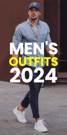 MEN’S OUTFITS 2024 Men’s Style Spring 2024, Casual Men’s Outfits, Edc Outfits Ideas Men, Male Gym Outfit, Mens Capsule Wardrobe, Dressing Sense For Men, Casual Mens Outfits, Outfits For Teenage Guys, Mens Clothing Trends