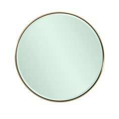 a round mirror on a white background