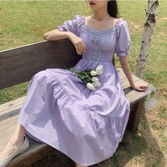 Brand Name: IngvnSilhouette: A-LINEOrigin: CN(Origin)Season: SummerNeckline: Square CollarSleeve Style: Puff SleeveDecoration: NONEStyle: Prairie ChicDresses Length: Mid-CalfMaterial: PolyesterAge: Ages 16-28 Years OldProfile Type: AModel Number: BS0672Closure Type: zipperSleeve Length(cm): ShortType: StrapsRelease Date: Summer 2022Fabric Type: ChiffonGender: WOMENMaterial Composition: Synthetic fiberWaistline: empirePattern Type: Solid Cottage Core Vintage, Dress Cottage, Vintage Long Dress, Beach Holiday Dresses, Summer Fairy, Tweek Y Craig, Cottagecore Dress, Wedding Beach, Long Dress Casual