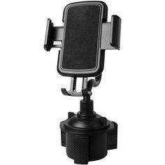 an image of a car phone holder with a microphone attached to the back of it