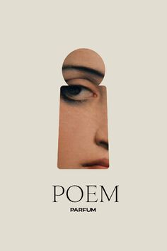 the cover art for poemm, featuring an image of a woman's face