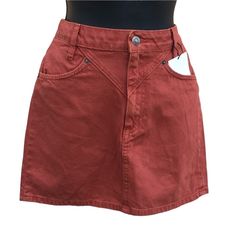 Nwt Zara Rust Mini Skirt Size: Small This Skirt Is Denim Like Never Worn Bundle Or Like Item/S And I Will Send You The 50% Off Offer Zara Mini Skort With Pockets, Trendy Zara Mini Skirt With Pockets, Zara Mini Skirt With Pockets For Fall, Zara Skort With Pockets, Casual Zara Mini Skort, Zara Casual Mini Skirt, Zara Mini Skirt With Pockets For Spring, Zara Casual Mini Skirt With Pockets, Zara Casual Skirt With Pockets