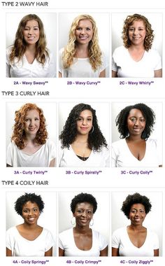 Types Of Curly Hair, Hair Chart, Haircut Types, Coily Hair, Curly Hair Routine, Types Of Curls, Curly Hair Tips, Good Hair Day