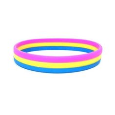 This stylish waterproof sweat-proof bracelet allows you to show your pansexual pride even with an active lifestyle! Great for those with physical jobs, hobbies, athletes, or if you're just looking for something more practical and comfortable. Circumference: 7.9" (20 cm)Material: Silicone Adjustable Multicolor Sporty Bracelets, Band Bracelets, Best Friend Drawings, Pride Jewellery, Pride Bracelet, Rubber Band Bracelet, Pansexual Pride, Band Bracelet, Lgbtq Pride