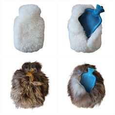 Fluffy Hot Water Bottle Cover + Bottle Genuine Icelandic Sheepskin Expensive Furniture, Hot Water Bottle Cover, Three Fold, Water Bottle Covers, Hot Water Bottle, Sheepskin Rug, Bottle Cover, White Hot, Heat Pack