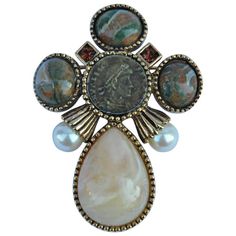 Ciner Brooch & Pendant | See more rare vintage Brooches at https://www.1stdibs.com/jewelry/brooches/<null> Ciner Jewelry, Gold Bra, Month Gemstones, Art Deco Brooch, Art Deco Pendant, Heart Pendant Diamond, The Choice, Diamond Chain, Pearl Brooch