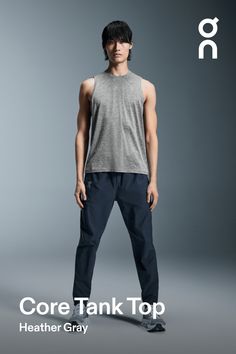 Versatile and lightweight, the Core Tank instantly elevates your style – and your stride. A pair-with-anything basic | On Men's Core Tank Top in Heather Gray, Size: XL. Everyday running, basics, versatile Running, Road Running. Performance Running | Recycled Polyester Urban Activewear For Gym With Go-dry Technology, Urban Activewear For Sports, Moisture-wicking, Urban Moisture-wicking Activewear For Sports, Technical Relaxed Fit Activewear For Sports, Technical Activewear For Sports With Relaxed Fit, Casual Athletic Fit Activewear For Running, Technical Breathable Activewear With Relaxed Fit, Breathable Technical Activewear In Relaxed Fit, Stretch Casual Running Activewear