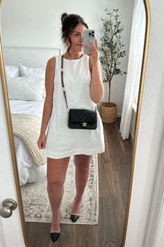 Midsize Fashion, Outfit Primavera, Casual Chique, Effortlessly Chic Outfits, White Dresses, Her Style, Linen Blend, Chic Outfits, Plus Size Outfits