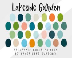 the hidden meadow procreate color palette 30 handpicked swatches is available