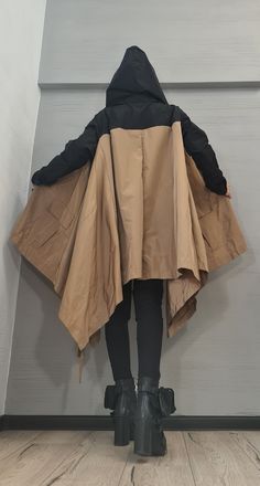 Extravagant Trenchcoat, Asymmetrical Jacket, Jacket Outer Pockets, Deconstructed Clothing, Hooded Trenchcoat, New Collection - Etsy Australia Asymmetrical Jacket, Asymmetric Jacket, Womens Hoodies, New Collection, Hoodies Womens, Quality Fabric, Trench Coat, Ballet Skirt, Art Collection