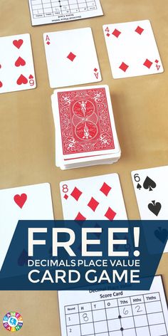 the free printable card game for kids to play