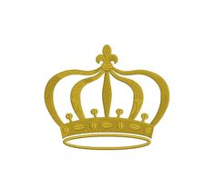 a gold crown is shown on a white background