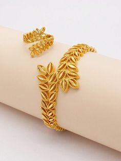 Fashion Gold Plated Couple Valentine Bangles Ring Wedding Bridal Jewelry Sets For Women Gold    Copper     Women Fashion Jewelry, size features are:Bust: ,Length: ,Sleeve Length: Traditional Bridal Jewelry, Arm Bangles, Wheat Design, Bangle Ring, Women's Jewelry Sets, Couple Jewelry, Wedding Bridal Jewellery, Watches Women Fashion, Bridal Jewelry Sets