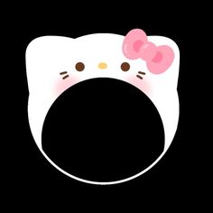 Hello Kitty Overlay, Hello Kitty Png, Graphic Design Activities, Kitty Png, Polaroid Template, Face Template, Overlays Cute, Cute Frames