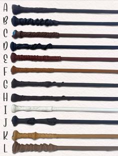 an assortment of different types and sizes of swords