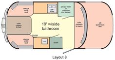 the floor plan for a mobile home