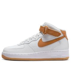 (WMNS) Nike Air Force 1 Mid 'Desert Ochre' DD9625-102 Nike Air Force 1 Mid, Air Force 1 Mid, Nike Air Force 1, Air Force 1, Nike Air Force, Air Force, Nike Air, Force, Nike