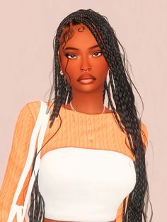 #thesims4 #showusyoursims #nyxsims Sims 4 Cc Fulani Braids, Cc Links Sims 4, Sims 4 Cc Big Curly Hair, Sims 4 Cc Long Braided Hair, Sims4 Cc Women Hair, Sims Locs Hair, Sims 4 Braids Cc Patreon, Bohemian Knotless Braids Sims 4 Cc, Sims 4 Cc Hair Box Braids