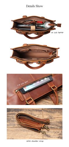 15 Personalized Leather Briefcase Leather Messenger - Etsy Classic Brown Laptop Bag With Zipper Pocket, Rectangular School Briefcase With Zipper Pocket, Rectangular Leather Lined Laptop Bag For School, School Laptop Bag With Leather Lining, Brown Satchel Briefcase With Zipper Pocket, Brown Rectangular Briefcase With Zipper Pocket, Brown Leather Briefcase For On-the-go, Leather Briefcase With Large Capacity For On-the-go, Brown Leather-lined Briefcase For Daily Use