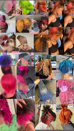 Adore Hair Dye, Dyed Curly Hair, Best Hair Dye, Girl Hair Colors, Peekaboo Hair, Cute Hair Colors, Quick Natural Hair Styles, Cute Braided Hairstyles