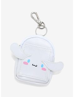 Sanrio Cinnamoroll Face Backpack 3D Keychain — BoxLunch Exclusive | BoxLunch Cinnamoroll Face, Cinnamoroll 3d, Mini Backpack Keychain, 3d Keychain, Stitch Ears, Pusheen Cute, Backpack Keychain, Ita Bag, Backpack Keychains