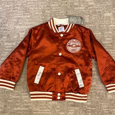 Limited Edition- Disney Marvel Lightweight Bomber Jacket. Satin Fabric With Polyester Lining. Ribbed Neckline, Cuff And Waist. Snap Buttons Red Sporty Outerwear For School, Sporty Red Outerwear For School, Red Hooded Outerwear For School, Red Outerwear For School In Fall, Disney Jacket, Disney Marvel, Ribbed Neckline, Kids Jacket, Satin Fabric