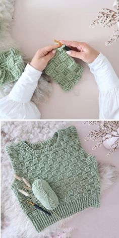 Sweater Knitting Patterns Basket Weave Stitch, Basketweave Stitch, Scarf Knitting, Crochet Clutch, Pola Sulam, Haken Baby, Stitch Ideas