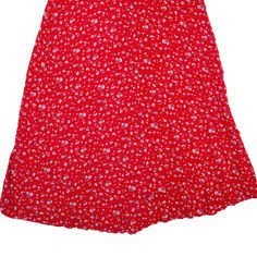 Item is in good used condition. >Size: S >Waist: 26" >Length: 38" Long Flare Skirt, Flare Skirt, Red Floral, Multi Color, Skirt, Floral, Red, Color