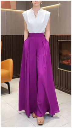 10% off first order Free shipping on orders over $120 Wide Leg Pants Summer, Palazzo Style, Pants Summer, Pantalon Large, Sweatshirt Dress, Look Chic, Summer Wardrobe