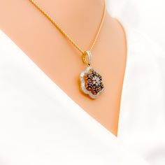 Floral Sapphire Diamond Pendant Set, crafted in 18k yellow gold with a weight of 10.9 grams. This exquisite piece is embellished with round, baguette, and tapered baguette cut diamonds totaling 2.72ct, F-G in color and VS in quality, and a stunning 1.40ct blue sapphire. The pendant is 1.25" in length and comes with matching earrings (0.5" length) featuring screw-back posts. Elevate any look with this one-of-a-kind, high-fashion accessory. PRODUCT DETAILS Gold Purity(karat): 18k Gold Weight(grams Luxury Gold Baguette-cut Diamond Necklace, Luxury Gold Jewelry With Baguette Diamonds, Formal Gold Diamond Necklace With Baguette Diamonds, Gold Baguette Cut Diamond Necklace, Gold Cubic Zirconia Necklace With Baguette Cut, Gold Plated Jewelry With Baguette Diamonds, Gold Diamond Necklace With Baguette Cut And Diamond Accents, Fine Jewelry Yellow Gold Diamond Necklace With Baguette Diamonds, Gold Baguette Cut Diamond Necklace With Accents