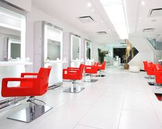 the salon is clean and ready for customers to use