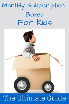 a boy sitting in a cardboard box with the text, the ultimate guide for kids