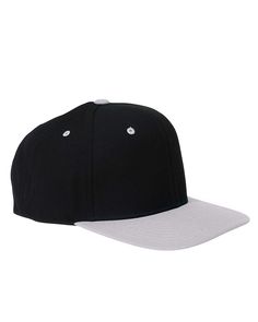 a black and white baseball cap on a white background