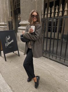 Soho Street Style, Estilo Indie, Autumn Outfits, Blazer Outfits, 가을 패션, Autumn Outfit, Outfit Inspo Fall