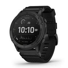 the garmin gps watch is shown on a white background