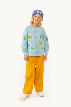 Tiny Cottons, Sustainable Practices, Blue Sweatshirt, Social Responsibility, Flower Child, Kids Sweatshirt, Overall Shorts, Shirts & Tops, Jeans Straight