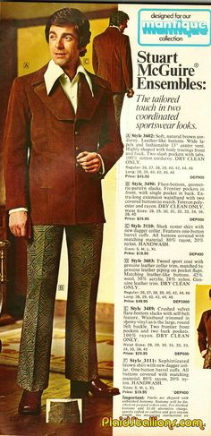 Peacock Revolution, 70s Men Fashion, Pop Culture Fashion, American Buffalo, 70s Clothing