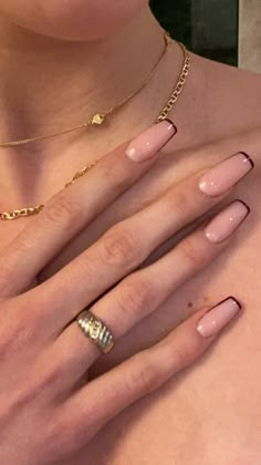 ballerina french long nude nails Edgy Nails, Ballerina Nails, Nails Black, Abstract Designs, Manicure Y Pedicure