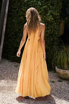 Look My Way Maxi | Carmel Cake XS Beach Wedding Guest Attire, Beachy Maxi Dress, Carmel Cake, Destination Wedding Guest Dress, Flowy Beach Dress, Yellow Long Dress, Maternity Sundress, Polynesian Dress, Swim Summer