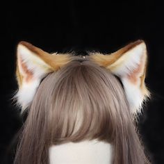 Cat Ear Cosplay, Realistic Cat Ears, Cat Ears Cosplay, Halloween Cat Ears, Cat Headband, Crown Aesthetic, Midwest Emo, Cat Ear Headband, Blonde Cat