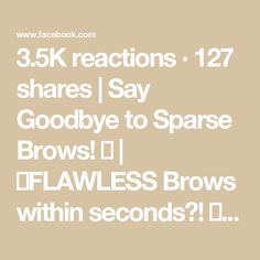 3.5K reactions · 127 shares | Say Goodbye to Sparse Brows! 🚫 | 😲FLAWLESS Brows within seconds?! ❤️ Create a microblade like effect with this brand new viral brow brush pen! 😊 smudge proof, no fading, and natural like... | By Glamour Post | Facebook