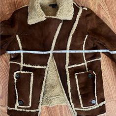 Theory Coat Made In Turkey. Super Warm And Cute !! #Coat #Pennylane #70s #80s #Vintage This Coat Comes From A Smoke Free Home With Small, Very Adorable Dog. Penny Lane, Shearling Coat, 80s Vintage, Tan Brown, Cute Dogs, Genuine Leather, Jackets For Women, Leather, Women Shopping