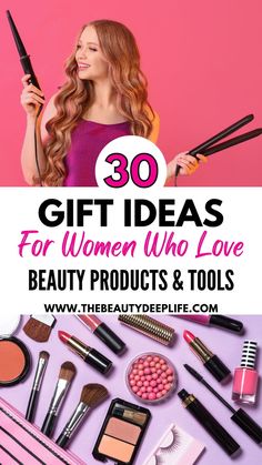 Discover the ultimate list of 30 gift ideas perfect for women who adore cosmetics and beauty tools! From makeup to hair, nails, and skincare, you'll find everything from luxurious sets to innovative gadgets that are certain to delight any beauty enthusiast. Explore these hand-picked options and make gifting easy and memorable! Beauty Gift Guide, Beauty Products Gifts, Gift Ideas For Women, Cool Gifts For Women, Skin Care Gifts, Beauty Gift Sets, Hair Nails, Beauty Awards, Beauty Gifts