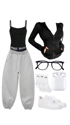 Gymwear Outfits, Stile Hijab, Everyday Casual Outfits, Fitness Wear Outfits, Casual Preppy Outfits, Cute Lazy Outfits