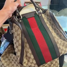 Worn Once Bags Gucci, Boston Bag, Gucci Bags, Boston, Bag Lady, Gucci, Shoulder Bag, Handbags, Canvas